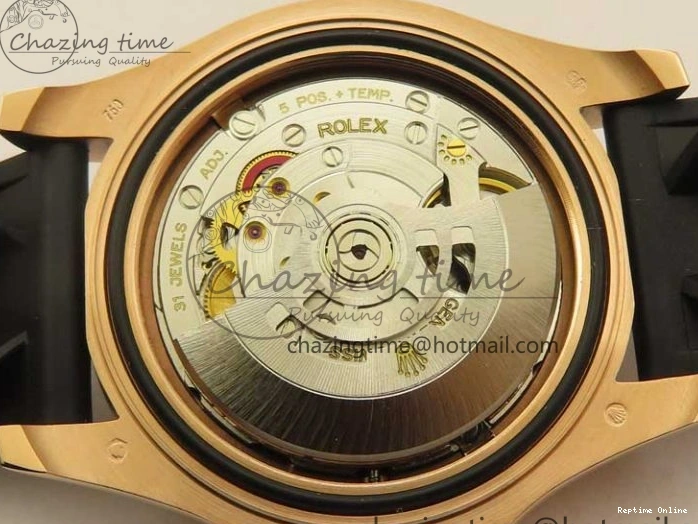 0405 Yacht-Master 126655 RG 3EF 1:1 Best Edition Black Ceramic Bezel on Black Rubber Strap VS Reliable 2488